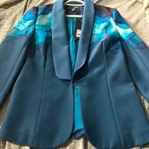 Size S , Style Stalker Teal and watercolour blazer